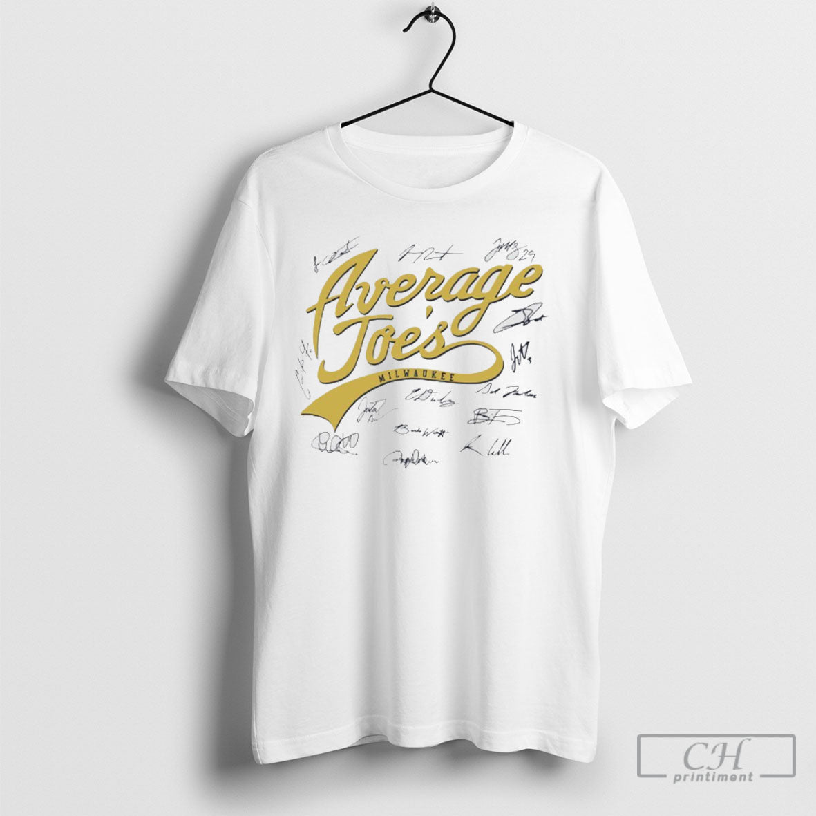 Milwaukee Brewers Average Joes Player Signatures Shirt Unique Merch