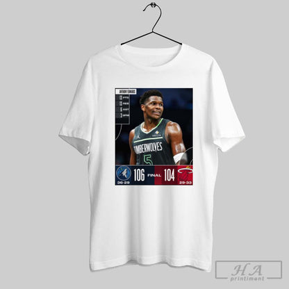 Minnesota Timberwolves Wins 106 104 Miami Heat March 7 2025 Nba Game