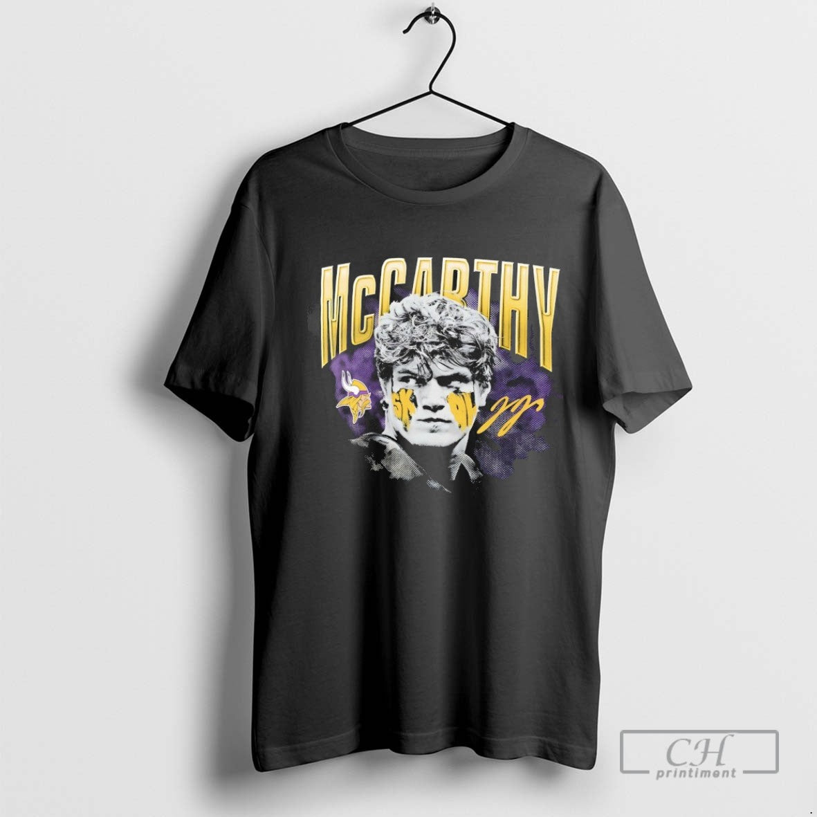 Minnesota Vikings J J Mccarthy Player Signature Hoodie Classic