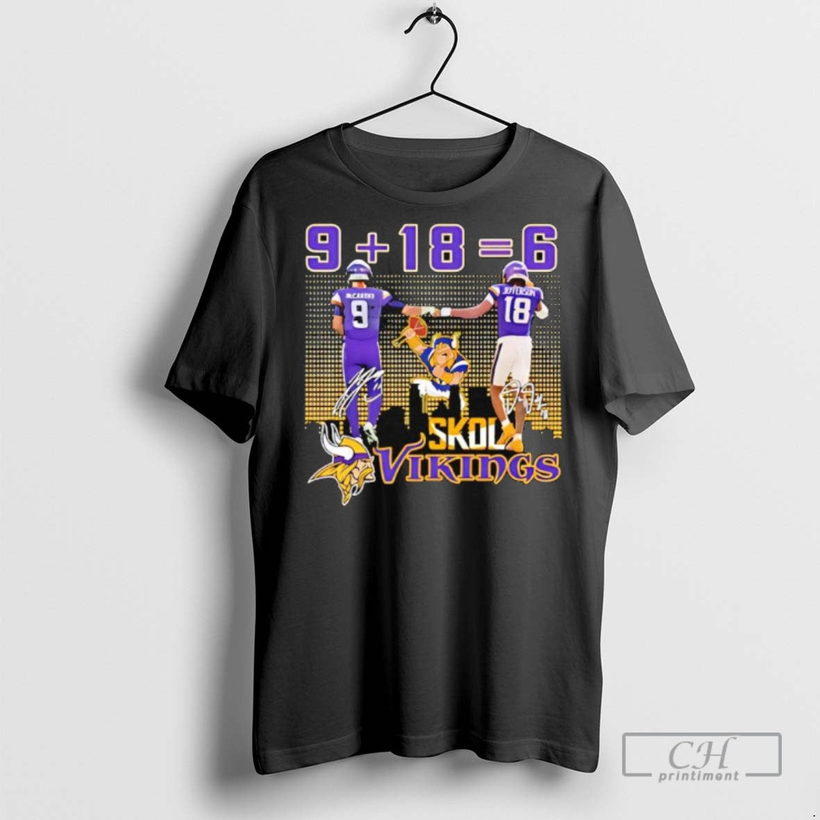 Minnesota Vikings Players J J Mccarthy Justin Jefferson 9 18 6