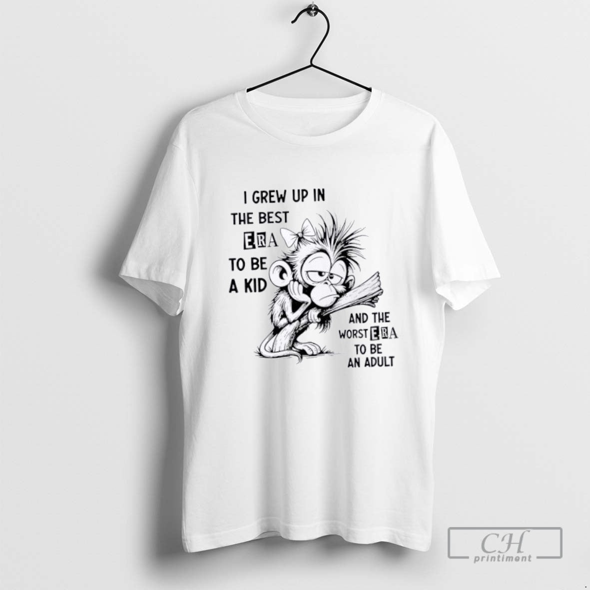 Monkey I Grew Up Best Era To Be And Worst Shirt Modern Collection