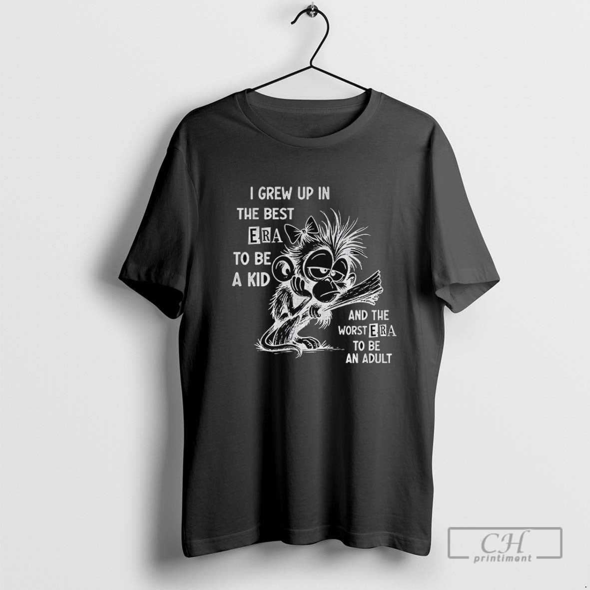 Monkey I Grew Up Best Era To Be And Worst Era Long Sleeve Elegant
