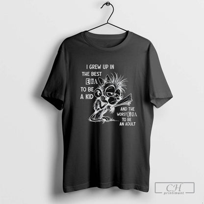 Monkey I Grew Up Best Era To Be And Worst Era Long Sleeve Elegant