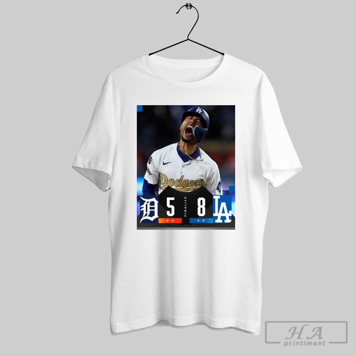 Mookie Betts Walks It Off Mlb Los Angeles Dodgers Win 8 5 Detroit