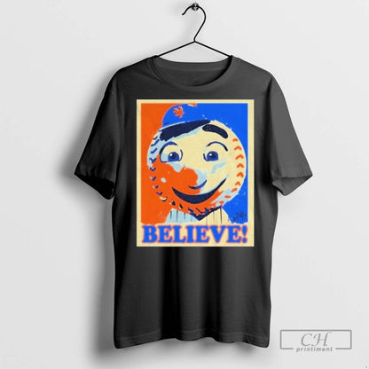 Mr Met New York Mets Mlb Believe Hope Mascot T Shirts Tee Unique