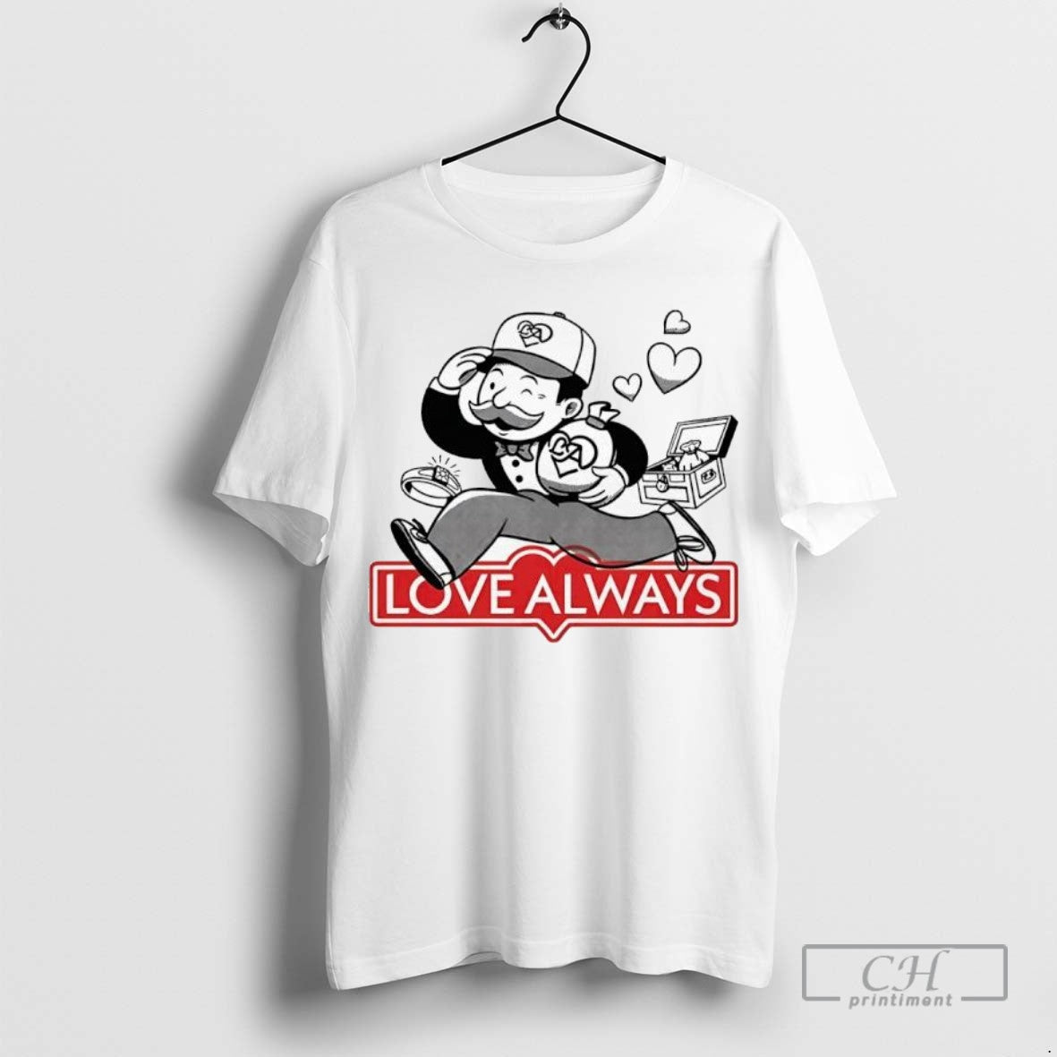 Mr Monopoly Love Always Ladies Shirt Trendy Gift