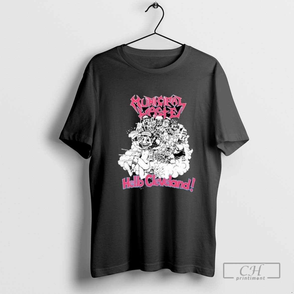 Municipal Waste Hello Cleveland Shirt Classic Merch