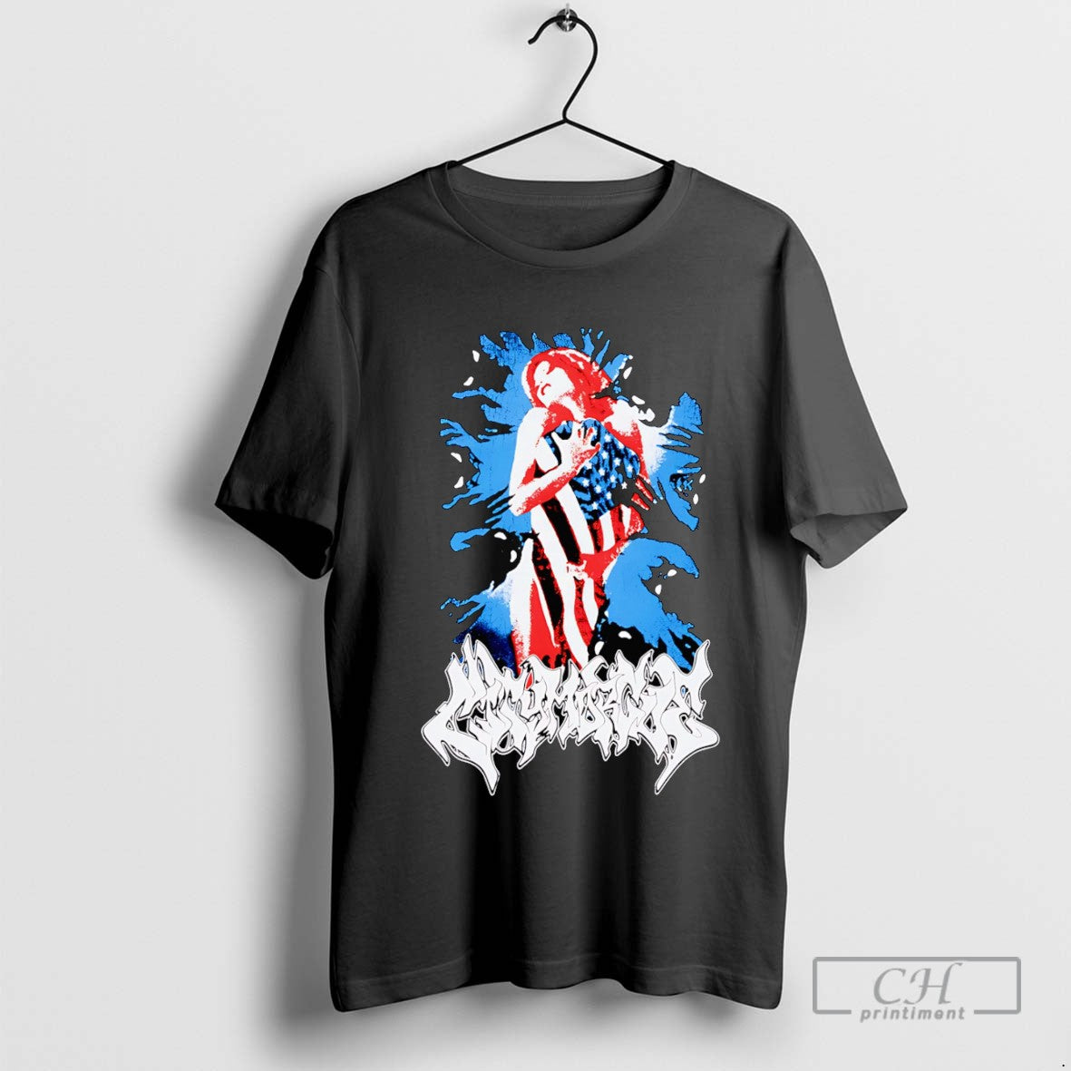 My Bloody America Flag Tee Trendy Collection