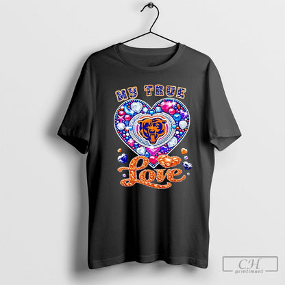My True Love Chicago Bears Twinkle Tee Stylish Collection