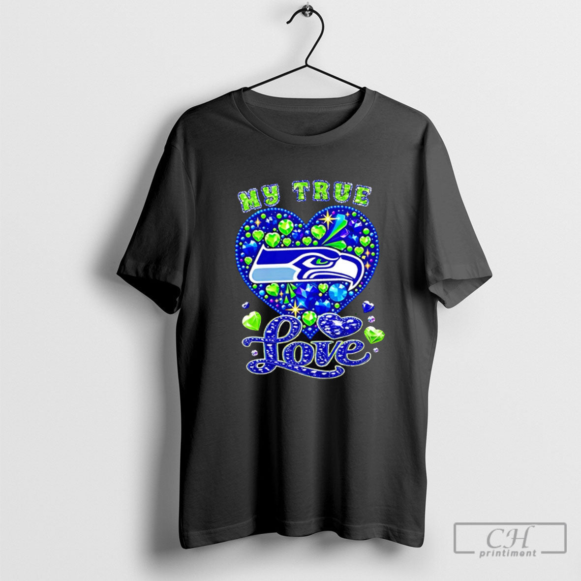 My True Love Seattle Seahawks Twinkle Long Sleeve Unique Look
