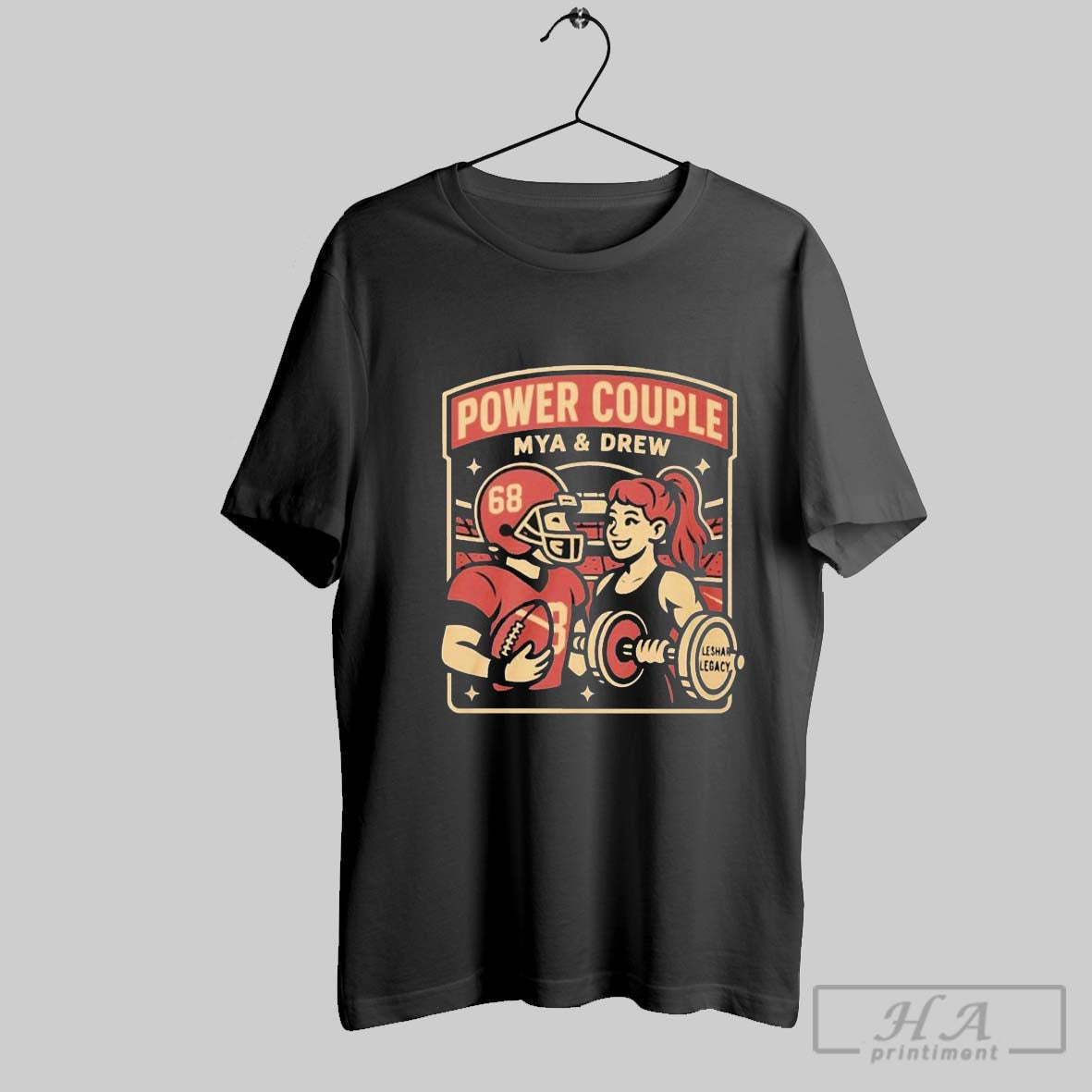 Mya Lynn Lesnar And Drew Moss Power Couple T Shirts Hoodie Retro Gift