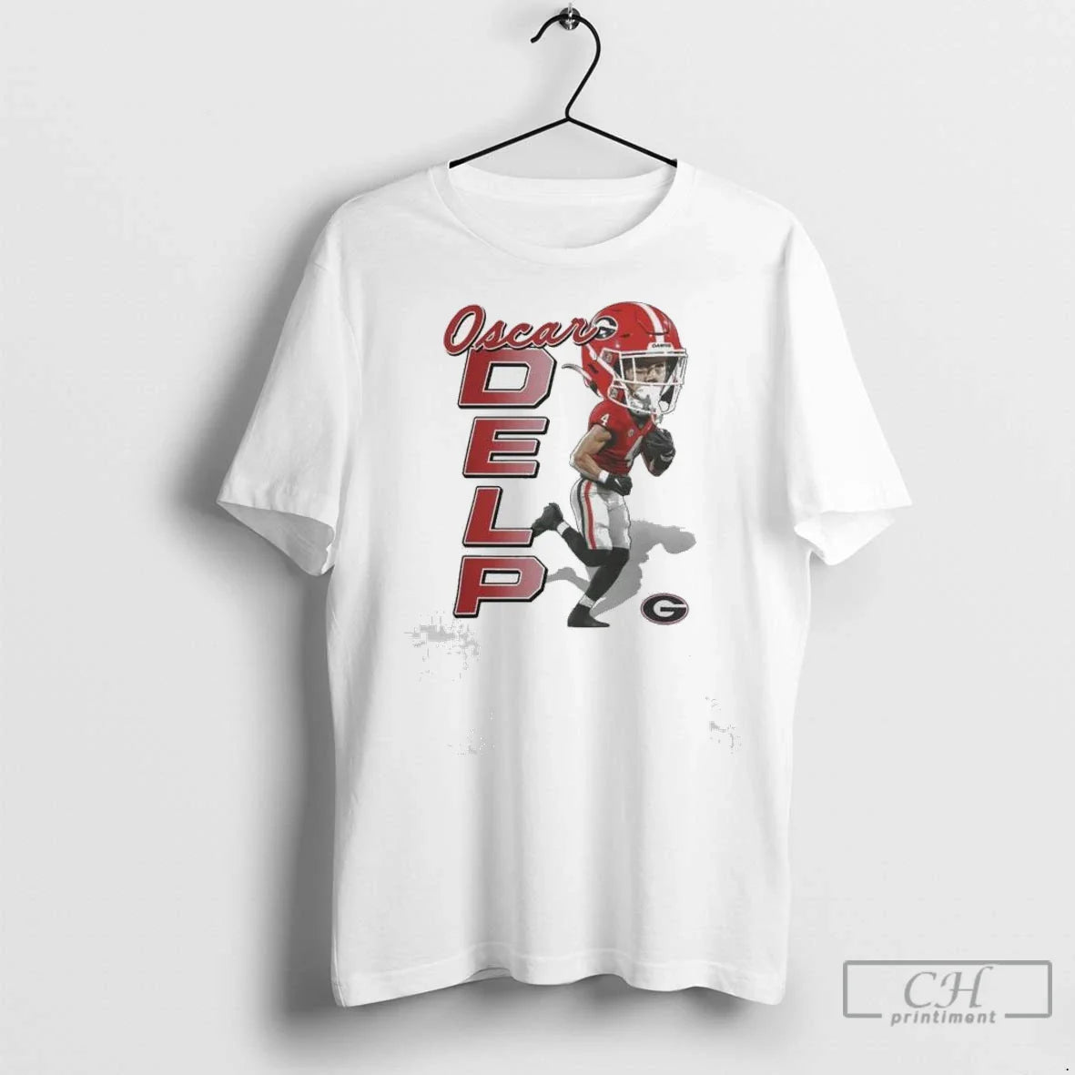 Ncaa Georgia Bulldogs Football Oscar Delp Caricature T Shirts
