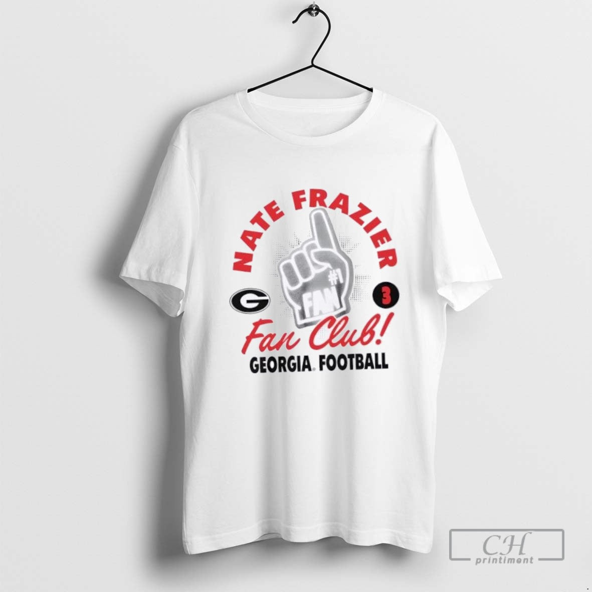 Nate Frazier Georgia Bulldogs Football Club TShirt Exclusive Outfit