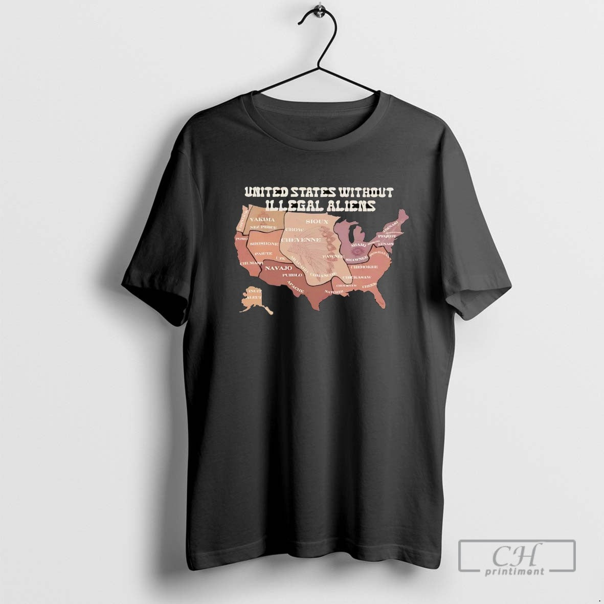 Native America Usa Without Illegal Aliens Tee Vintage Outfit