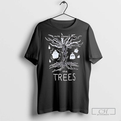 Nelward Milk Comes From Trees Ghost T Shirts TShirt Designer Style
