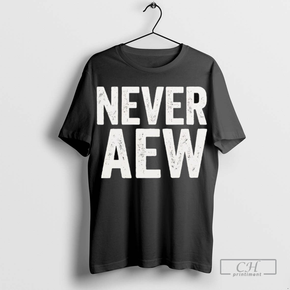 Never Aew Hoodie Retro Art
