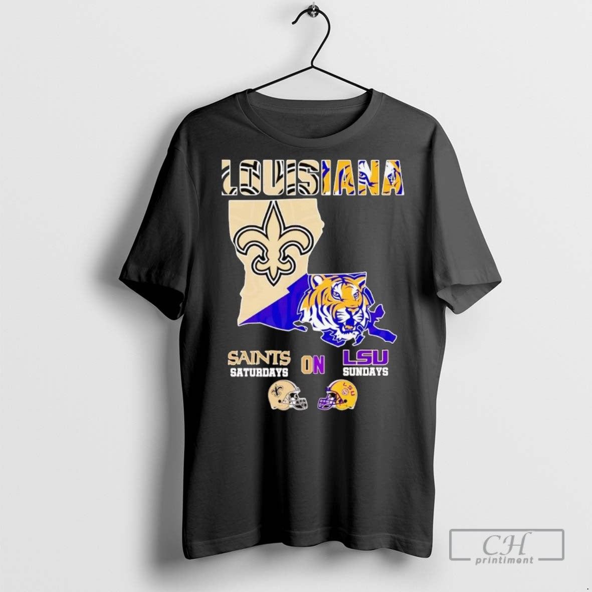New Orleans Saints Saturdays Lsu Tigers Sundays T Shirts Tee Elegant