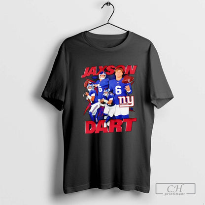 New York Giants Jaxson Dart Notorious TShirt Modern Art