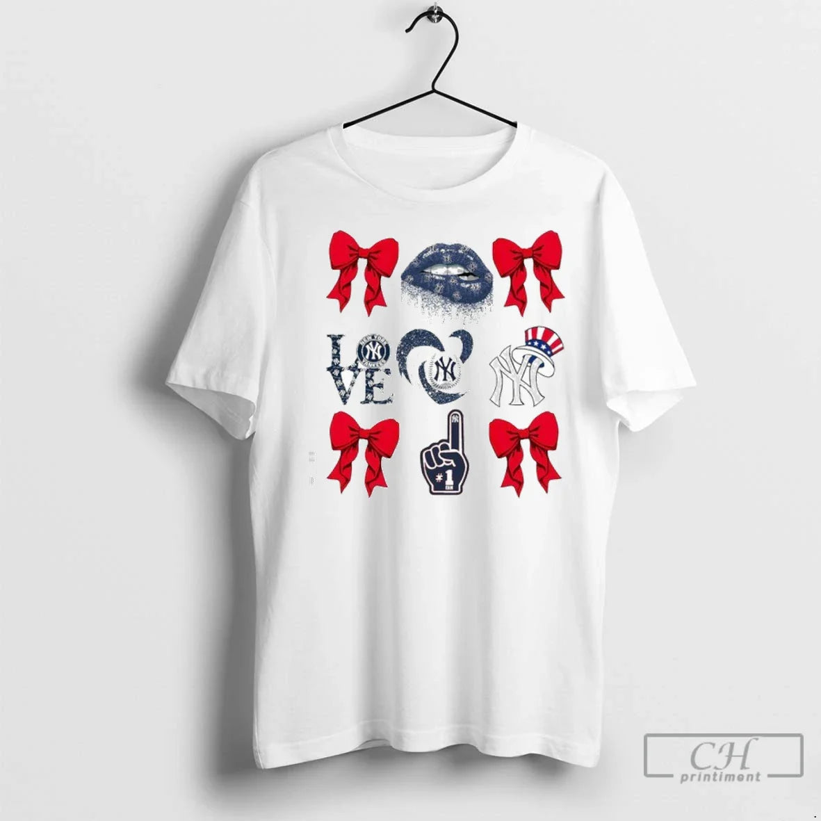 New York Lip Love Heart Baseball 1 Logo T Shirts TShirt Authentic Gift