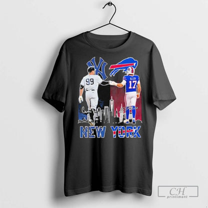 New York Yankees Aaron Judge Buffalo Bills Josh Allen Featuring