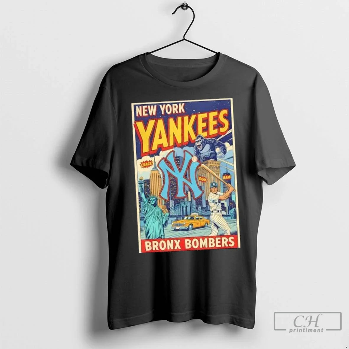 New York Yankees Bronx Bombers Comic T Shirts Long Sleeve Premium Gift