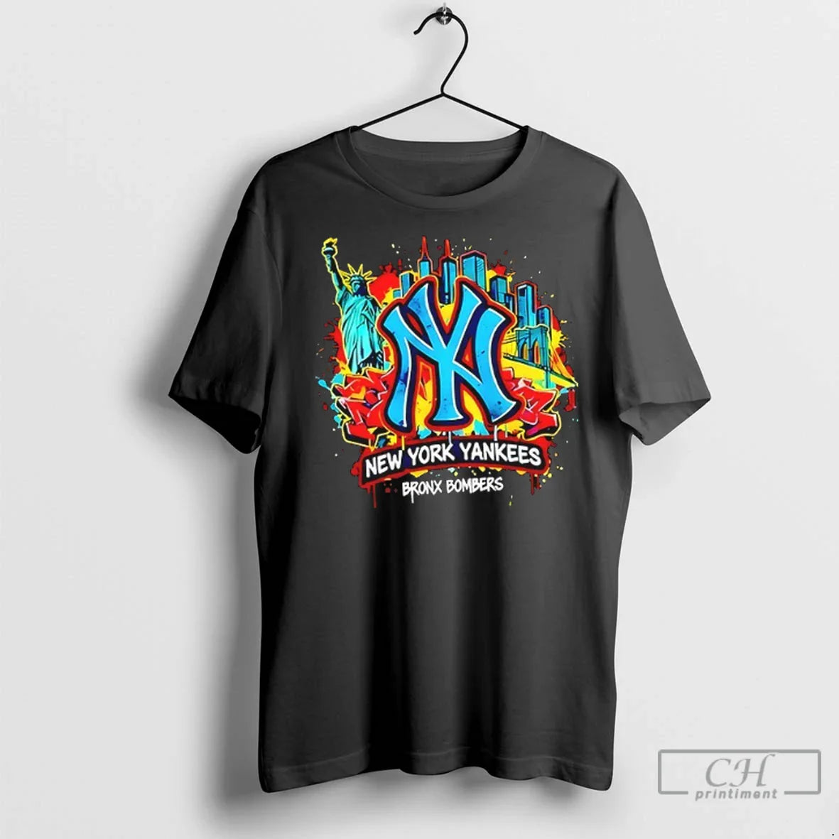 New York Yankees Bronx Graffiti Bombers City Colors T Shirts Shirt