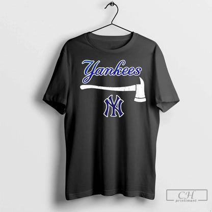 New York Yankees Firefighter Application 2 Sided T Shirts TShirt
