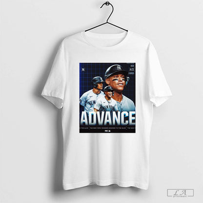 New York Yankees Mlb Advance Ny Yankees Advance To Alcs Poster Hoodie