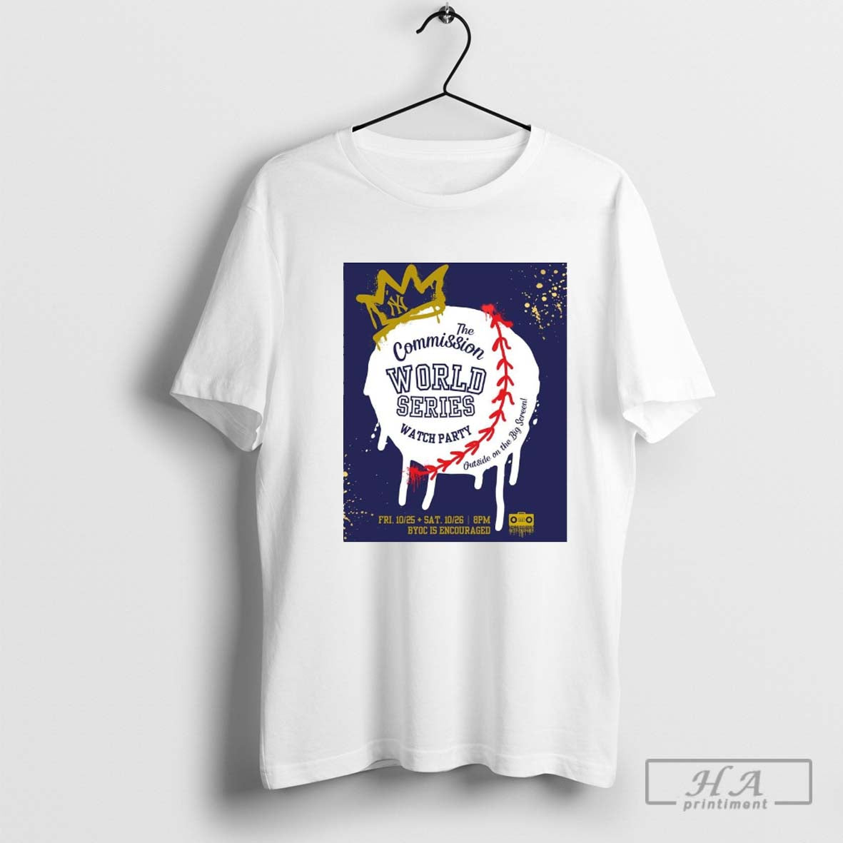 New York Yankees Commission World Series Watch Party TShirt Elegant