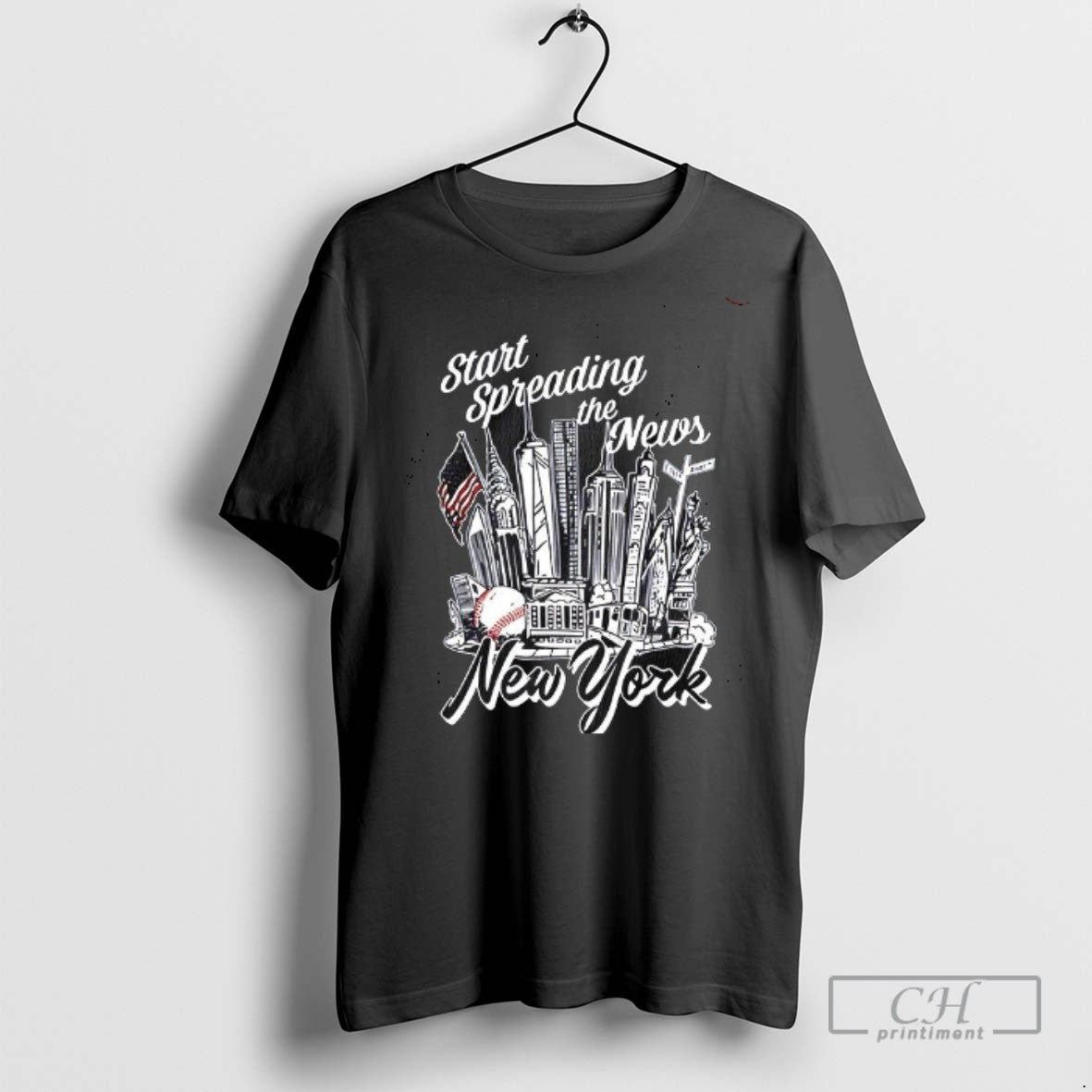 New York Start Spreading News T Shirts Tee Classic Apparel