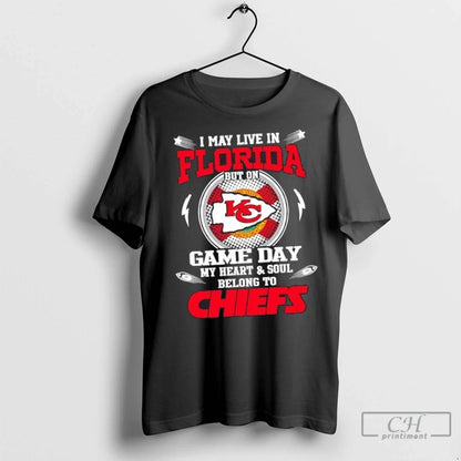 Nice I May Live Florida But Game Day My Heart And Soul Belongs