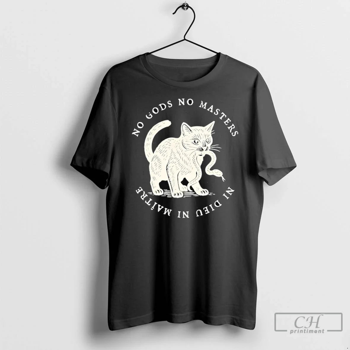 No Kings No Gods No Masters Cat T Shirts Sweatshirt Trendy Apparel