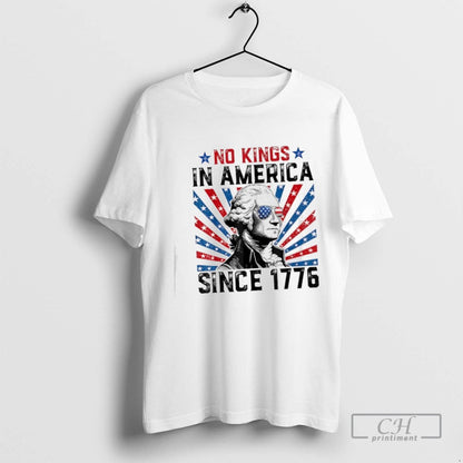 No Kings America Since 1776 Distressed Usa Flag Tee Premium Style