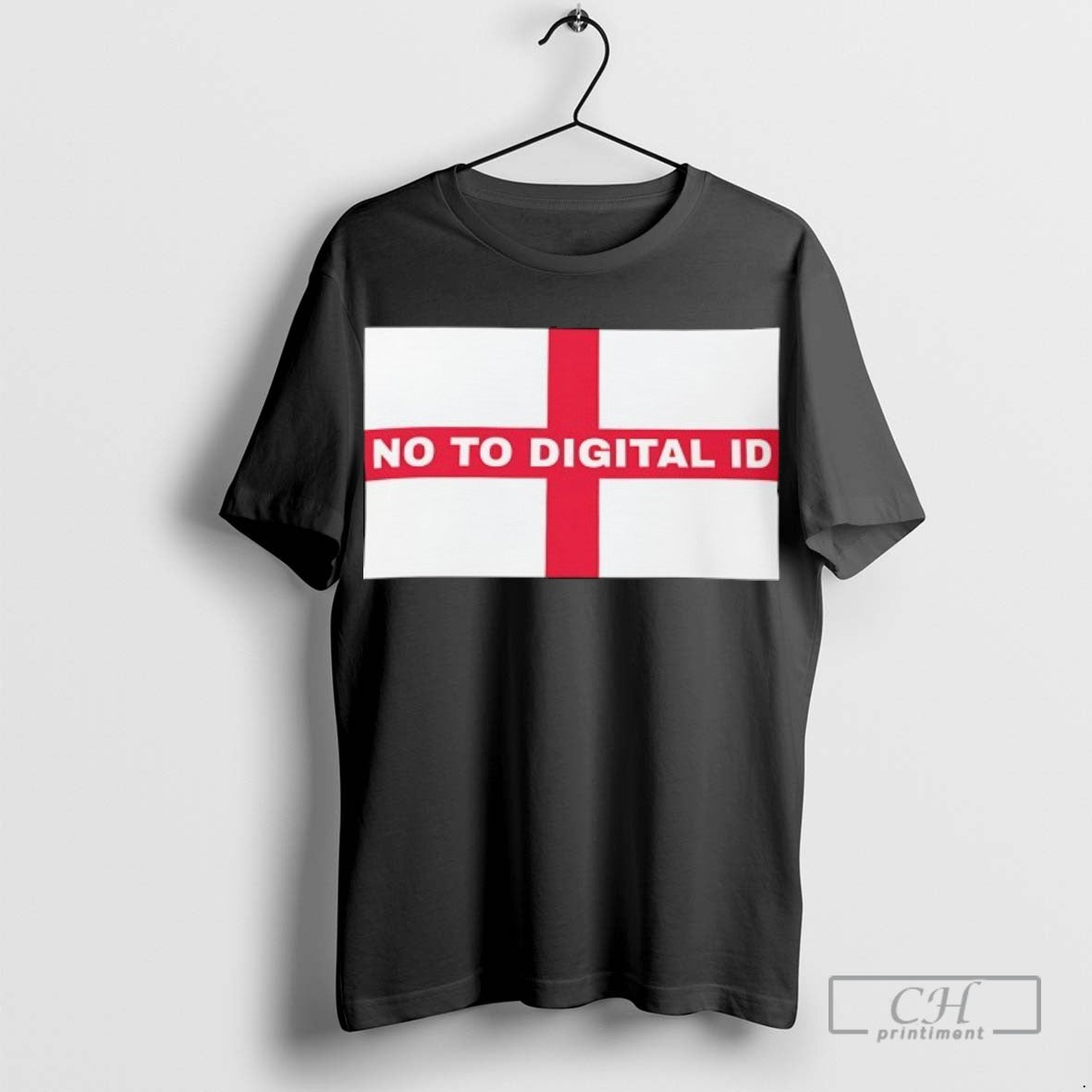 No To Digital Id Saint Georges Cross Hoodie Stylish Merch