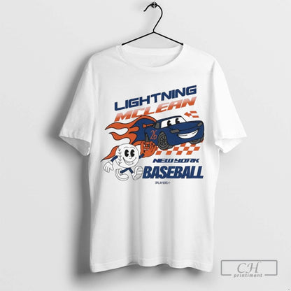 Nolan Mclean New York Baseball Lightning Mclean Ladies Shirt Unique