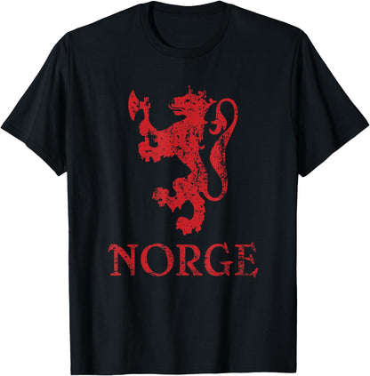 Norge Norway Lion Symbol Norwegian Pride T-Shirt
