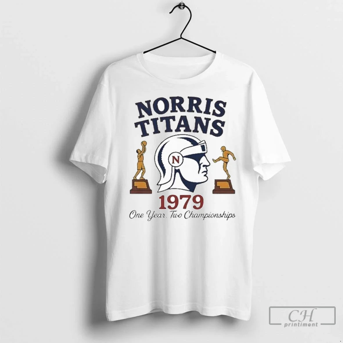 Norris Titans Logo One Year Two Championships 1979 T Shirts Hoodie