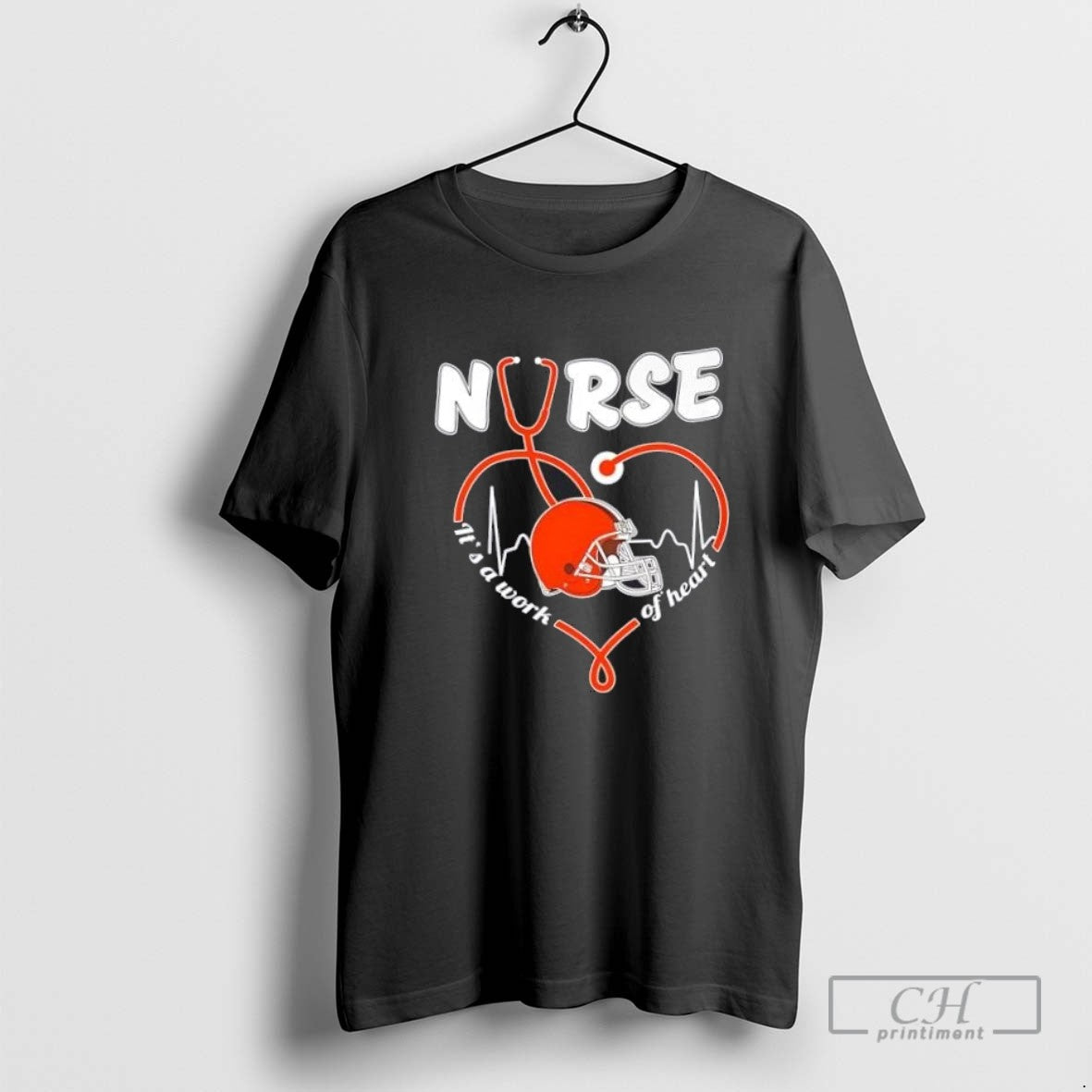 Nurse Its Work Heart Cleveland Browns Football TShirt Elegant Outfit