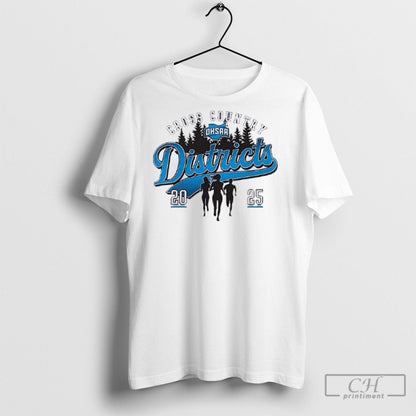 Ohsaa Cross Country Districts 2025 TShirt Modern Design