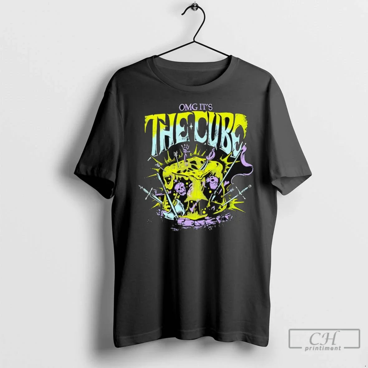 Omg Its Cube Skeleton Horror Sweatshirt Unique Design