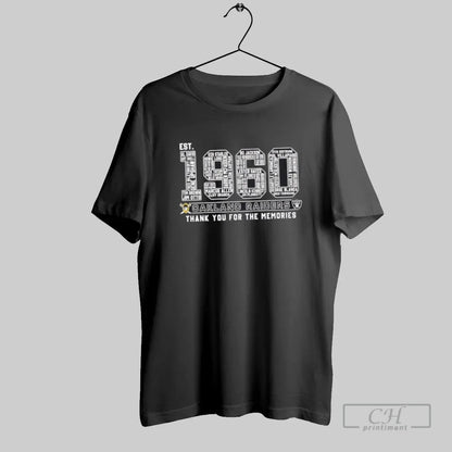Oakland Raiders Est 1960 All Names Thank You Memories Hoodie