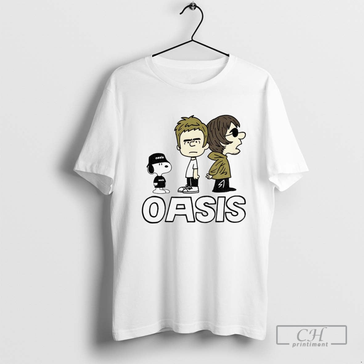 Oasis Band Snoopy Cartoon Live Reunion 25 Tee Designer Look