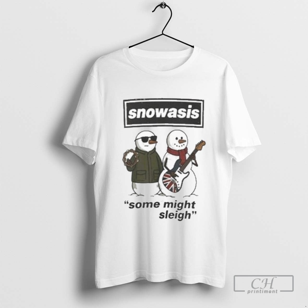Oasis Snowasis Some Might Sleigh Shirt Vintage Look