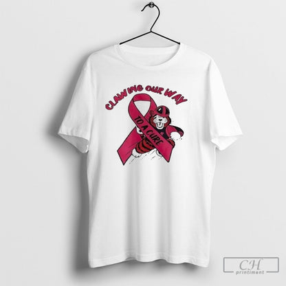 Obie Mascot Massillon Tigers X Breast Cancer Awareness Clawing Our
