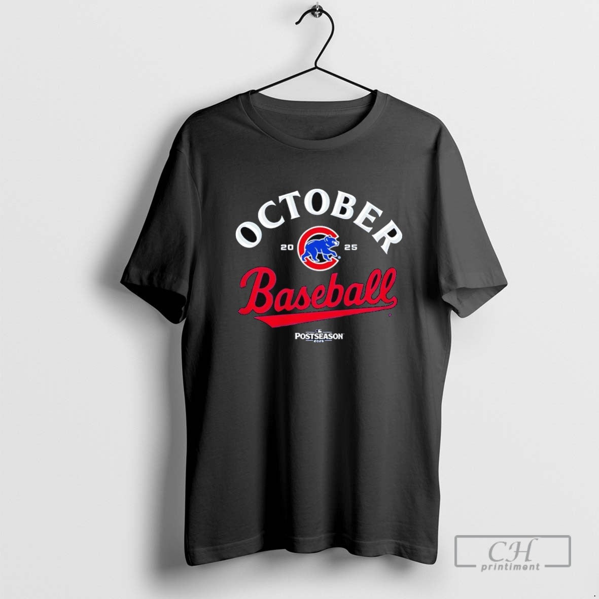 October Baseball Chicago Cubs 2025 Mlb Postseason Long Sleeve Retro