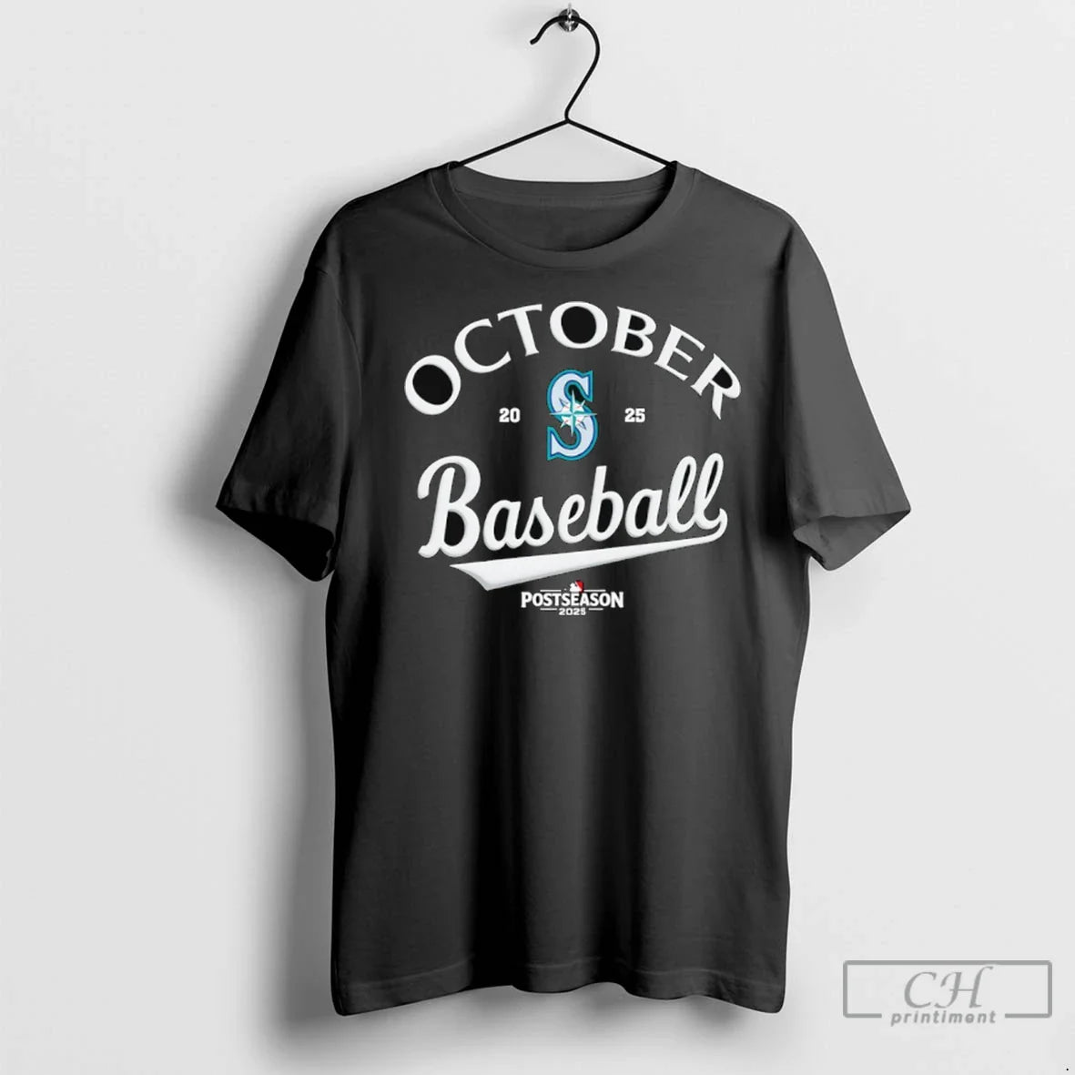 October Baseball Seattle Mariners 2025 Mlb Postseason T Shirts Tank