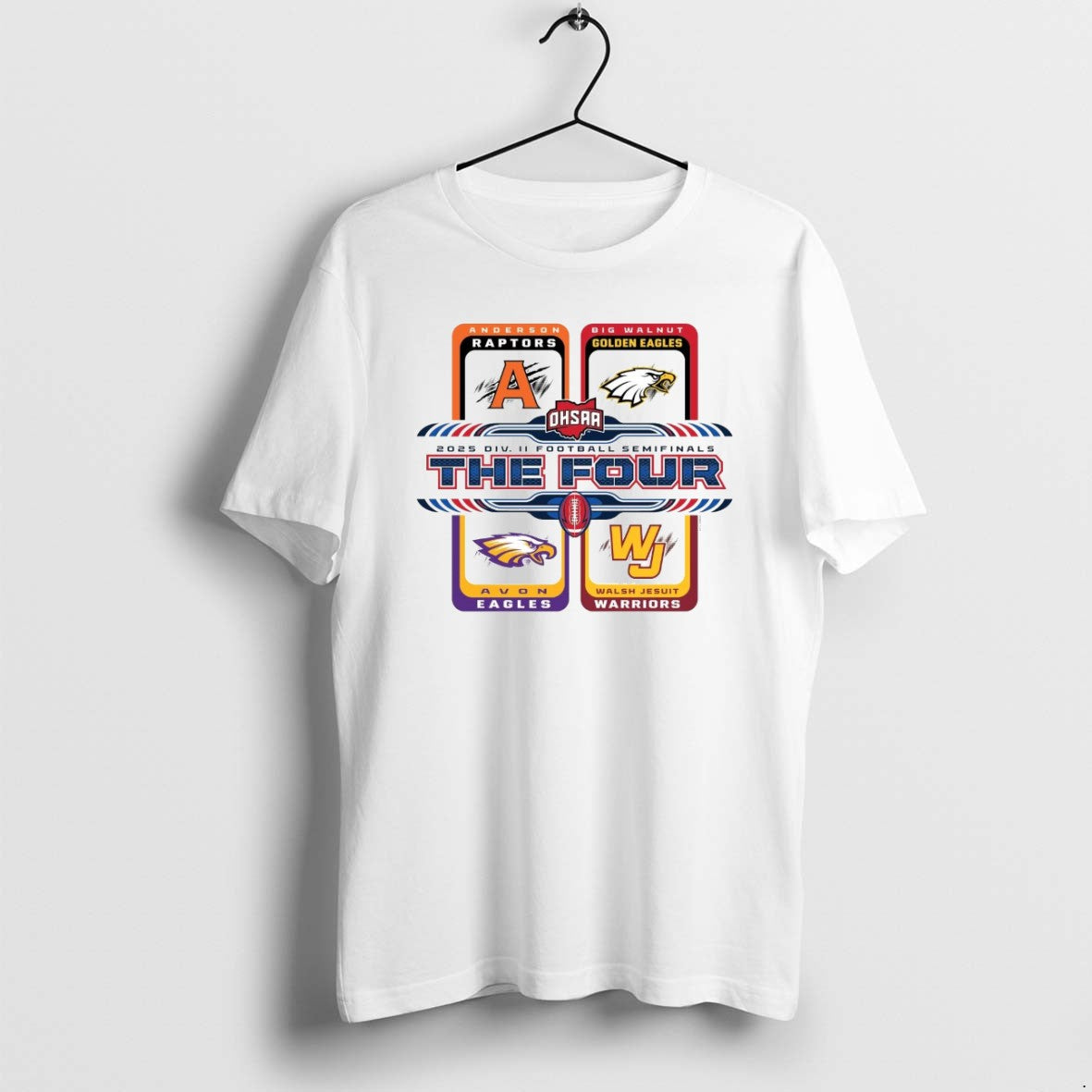 2025 Ohsaa Football D2 Four Teams Long Sleeve Authentic Design