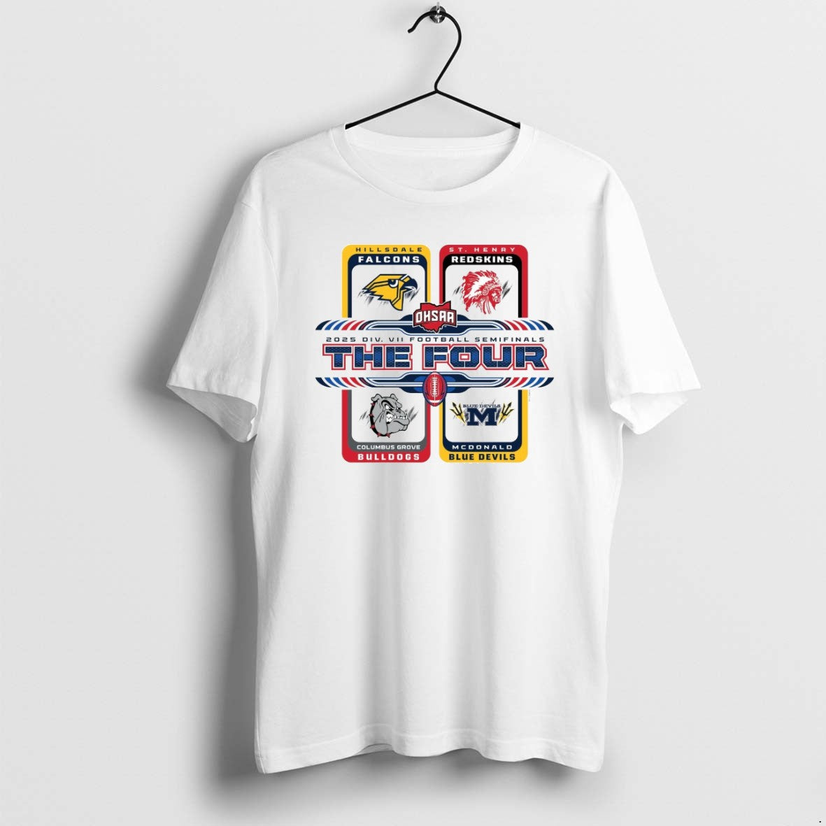 2025 Ohsaa Football D7 Four Teams Long Sleeve Unique Apparel