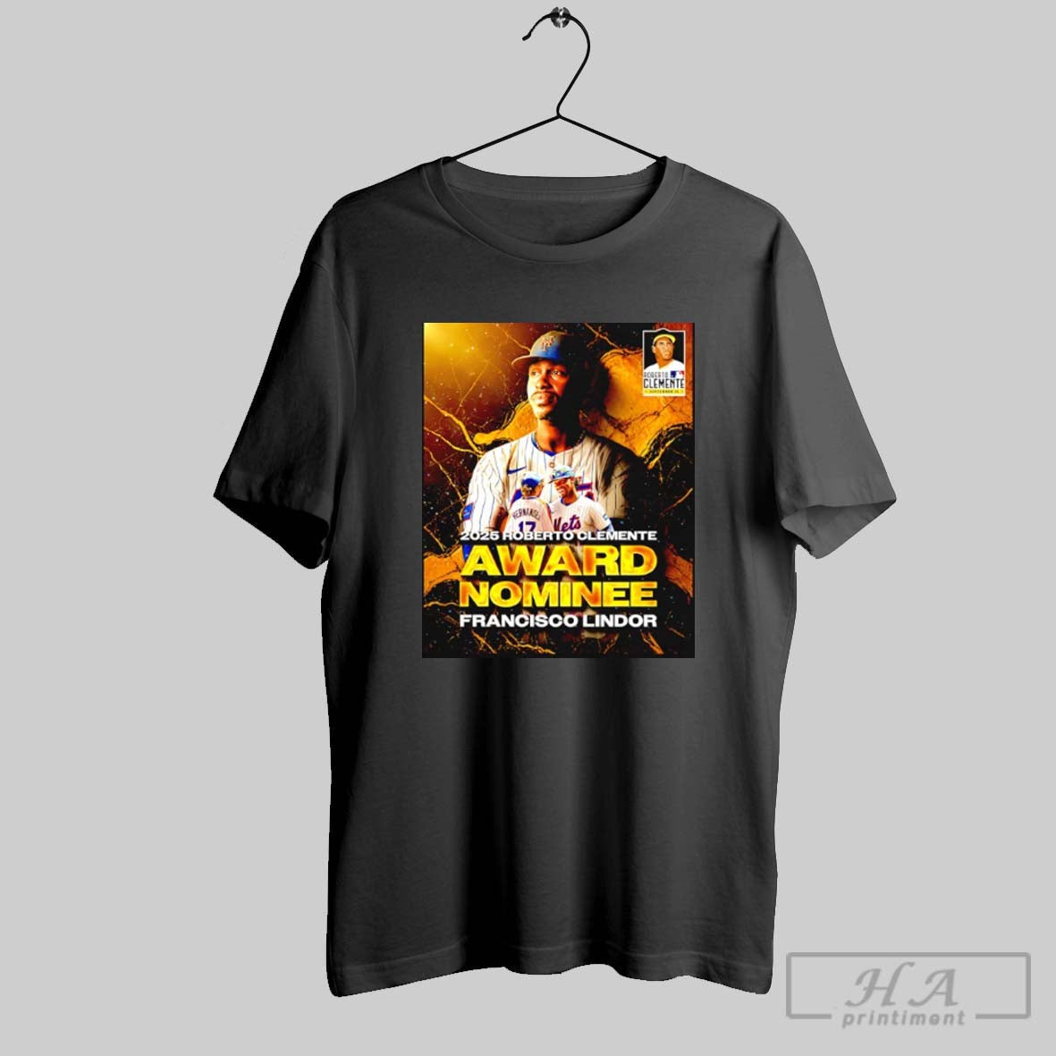 2025 Roberto Clemente Award Nominee Francisco Lindor Hoodie Authentic