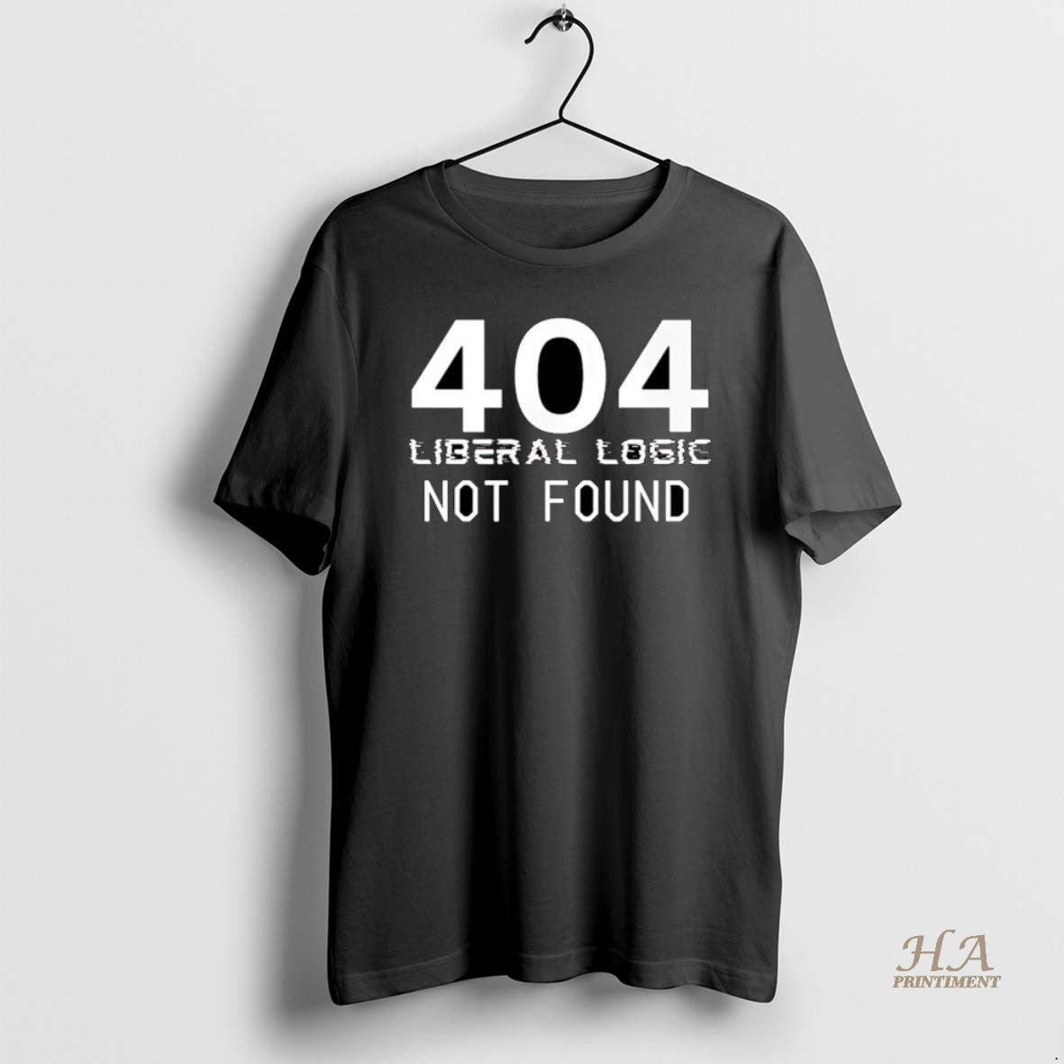 404 Liberal Logic Not Found Shirt Retro Apparel